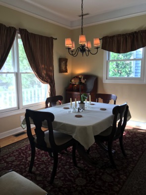 Dining room from hall
