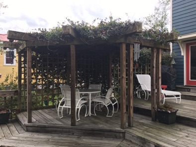 Pergola = fun area to sit Pergola = fun area to sit