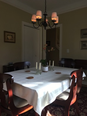 Dining room looking to hall Dining room looking to hall